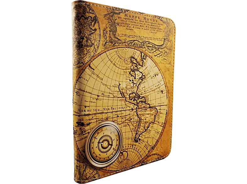 Funda eBook - Maillon Technologique Map MTeBook6MAP, Para de 6", Tipo libro, Universal, Marrón