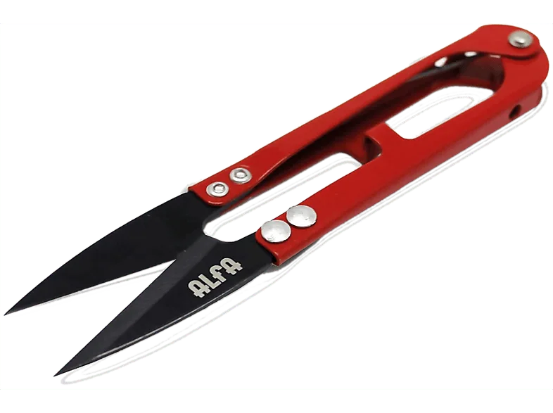 Accesorio costura - Alfa Cortahilos, Rojo y negro
