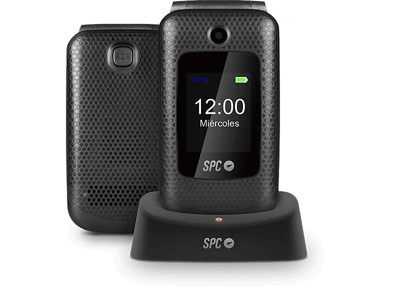 Móvil - SPC Magnus, Negro, 32 MB+32 MB , 2.7", Bluetooth, Radio FM, USB-C, Nucleus OS