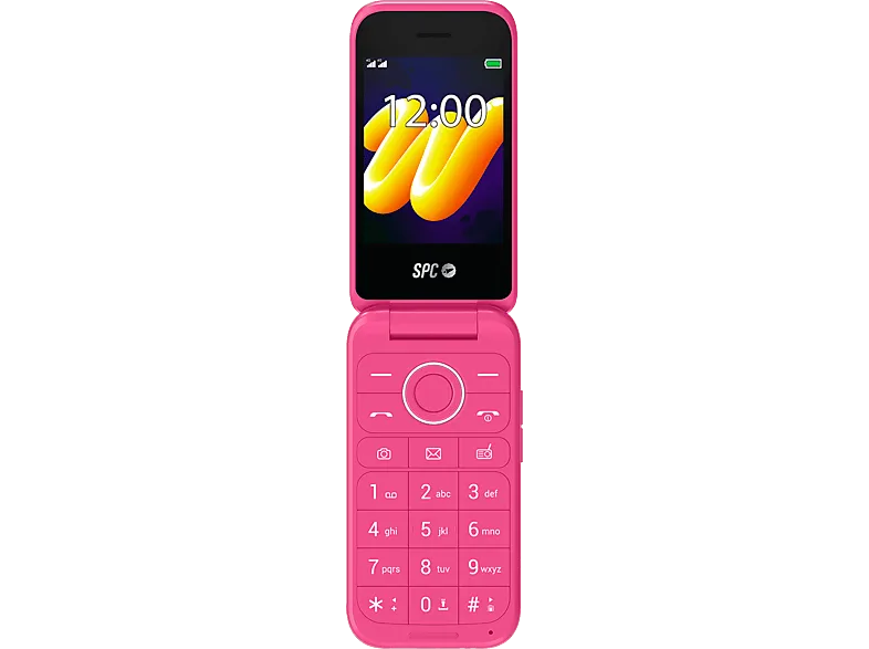 Móvil - SPC Wild, 48+128 MB, 1600 mAh, QVGA, Botón SOS, 4G, 240h Autonomía, Rosa