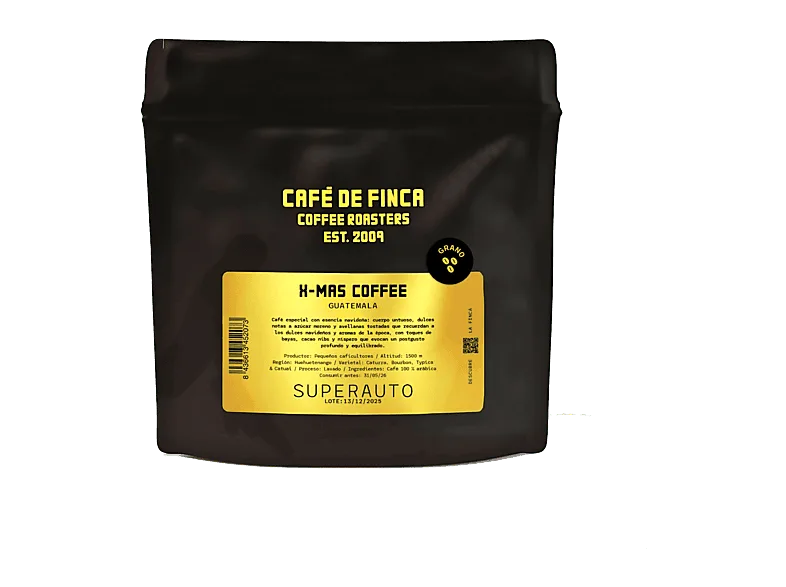 Café en grano - de Finca X-MAS COFFEE, 100% Arábica, Esencia Navideña, 250 gramos