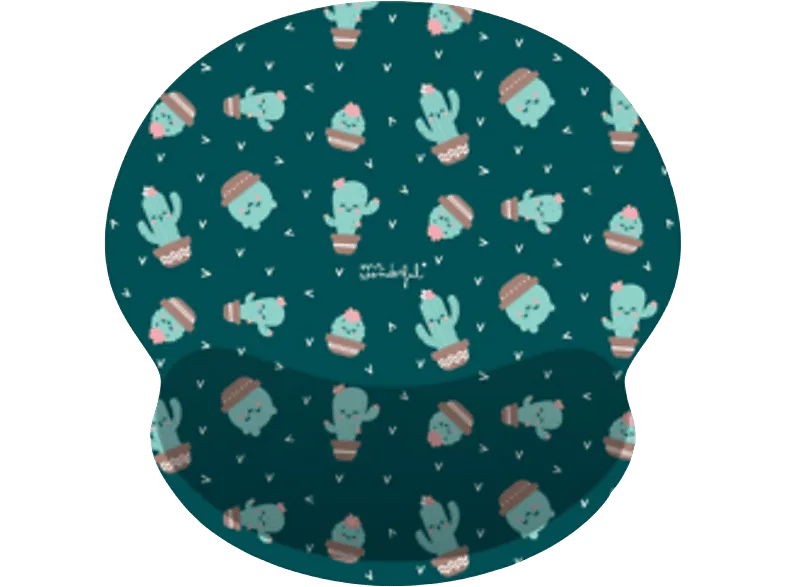 Alfombrilla ratón - Mr. Wonderful MRALF001W Cactus, Relleno de silicona, Multicolor
