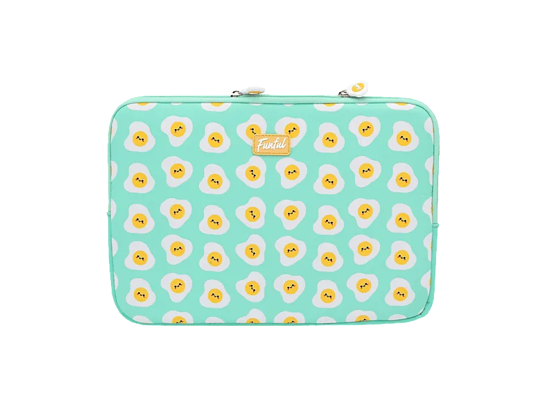 Funda portátil - Wondee FLLAP010, Compatible con PC hasta 14", Resistente, Cierre Cremallera, Verde