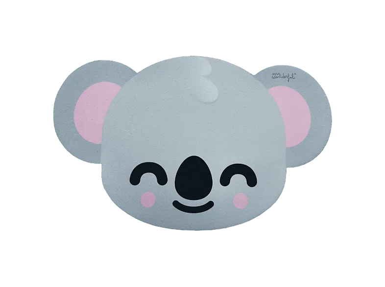 Alfombrilla ratón - Wondee MRALF016, Antideslizante, Diseño Koala