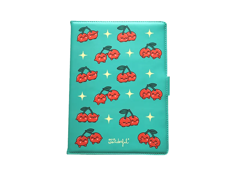 Funda tablet - Wondee 10,2-10,4P Cerezas, Azul