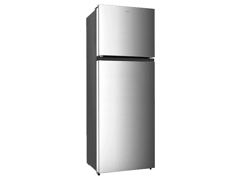 Frigorífico dos puertas - Infiniton FG-300D75XER, Ciclico, 174.5 cm, 300 l, Ilulminación LED, Inox