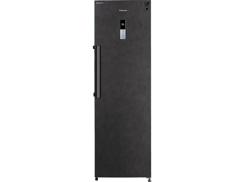 Frigorífico una puerta - Infiniton CL-360L85PEH, 185 cm altura, 375 l, No Frost Metal Technology, Stone Outlook
