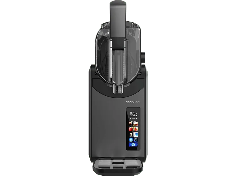 Máquina de granizados - Cecotec Twist&Ice 2600, 220 W, Capacidad 2.6L, Panel control táctil, 6 modos, Diseño compacto, Boquilla antigoteo, Negro