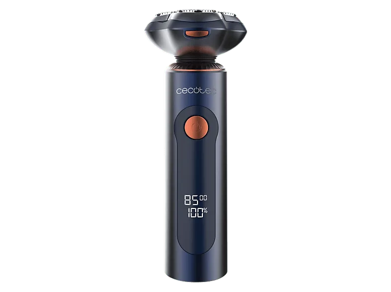 Afeitadora - Cecotec PrecisionCare Aluminium Pro, Cuchilla titanio, IPX6 Resistente al agua, Pantalla LCD, Azul