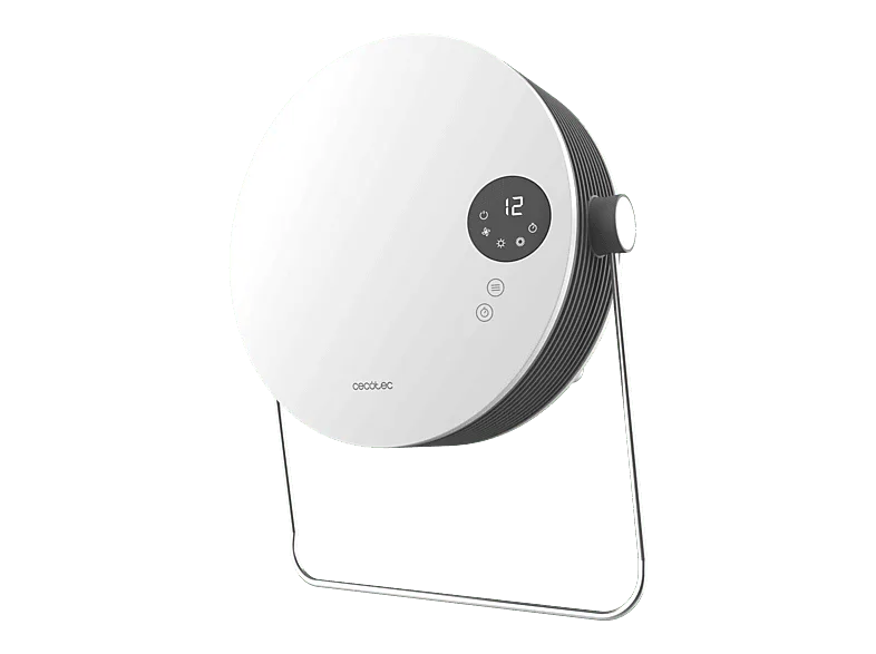 Calefactor cerámico - Cecotec ReadyWarm 2000 Round, W, Con toallero, Mando a distancia, Blanco (imagen 1 de 3)