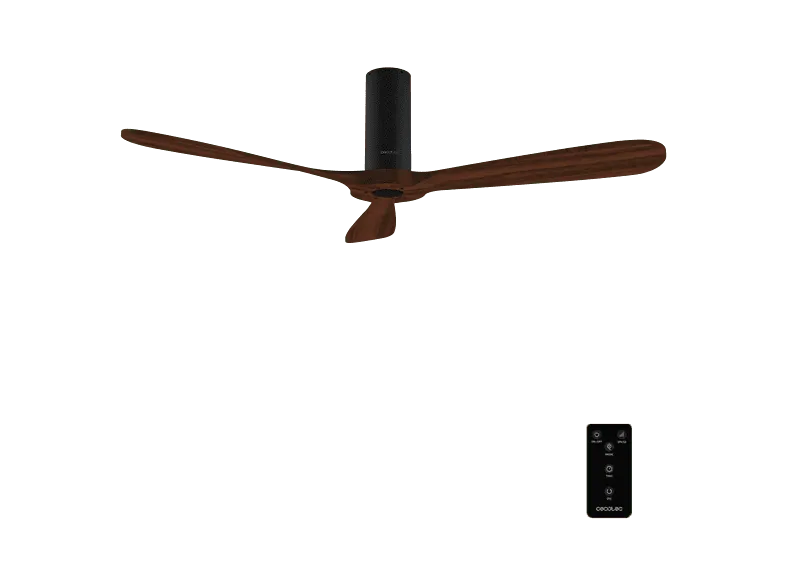 Ventilador de techo - Cecotec EnergySilence 5400 Classic Black&DarkWood, 40 Watt, 6, Negro y madera oscura (imagen 1 de 3)