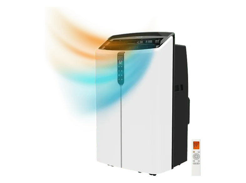 Aire acondicionado portátil - Cecotec ForceClima 12600 Nux Heating, 12000 BTU, Bomba de calor, 5 modos, 28-30 m², Deshumidificación 28 L/d, Blanco