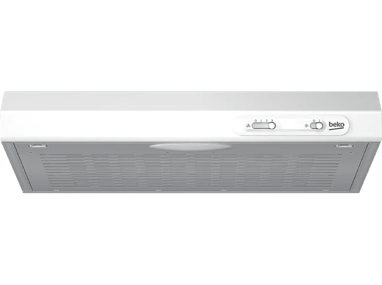 Campana convencional - Beko CFB 5310 W, 3 Niveles de ventilador, 205 m³/h, 50 cm Ancho, Luces LED, Blanco