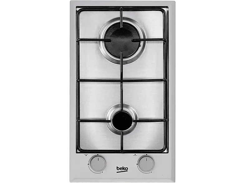 Placa modular - Beko HDCG 32220 FX, 2 zonas, Gas Natural, Apagado automático, 29 cm, Inox (imagen 1 de 3)