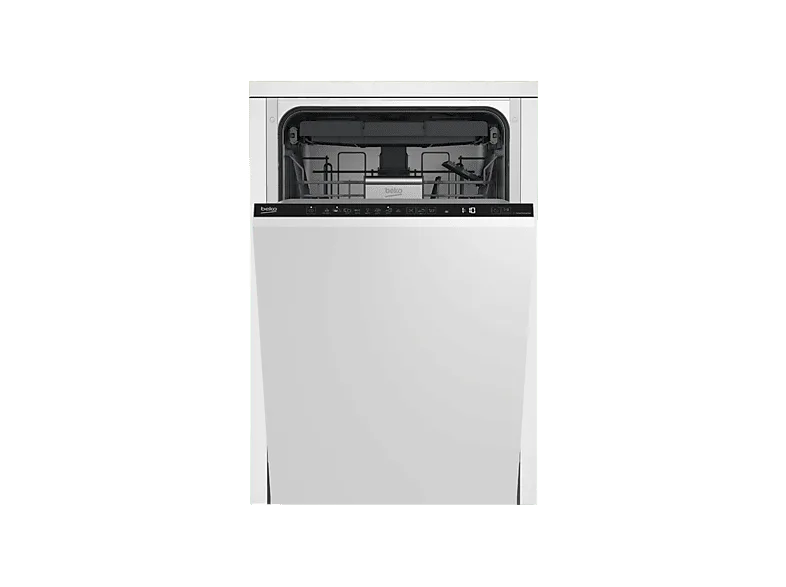 Lavavajillas integrable - Beko BDIS38040A, 11 servicios, 8 programas, 45 cm, Auto Dose, AquaIntense, Motor ProSmart, Sin Panelar
