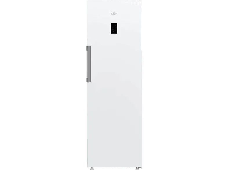 Congelador vertical - Beko B3RFNE314W, 286 l, 186.5 cm, No Frost, SmoothFit™, Puerta reversible, Motor ProSmart Inverter, Blanco