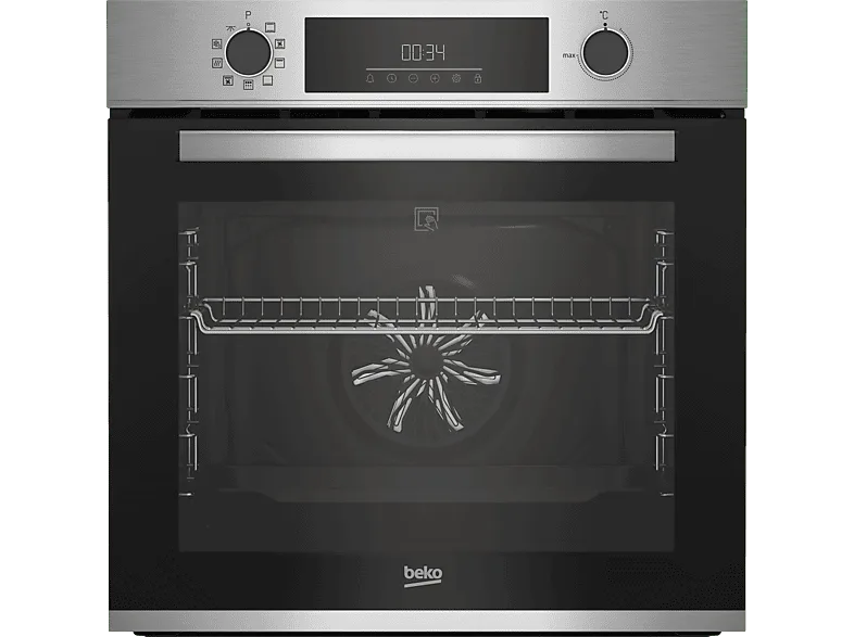 Horno - Beko BBIE12300XMP, Multifunción, Pirolítico, 72 l, 59.4 cm, Tecnología Aeroperfect, Inox