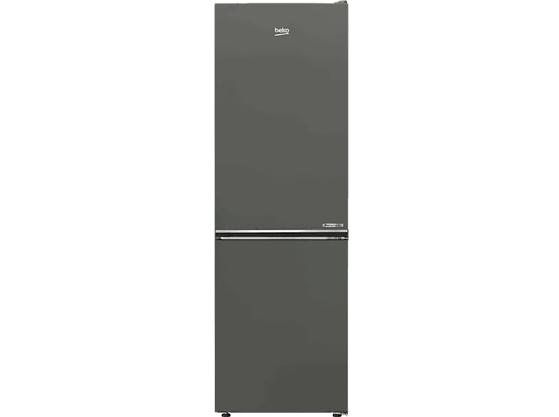 Frigorífico combi - Beko B5RCNE365HG, Neo Frost Dual Cooling, Altura 186.5 cm, 366 l, AeroFlow, Tecnología HarvestFresh, Gris Manhattan