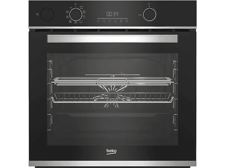 Horno - Beko BBISA13300XMPE, Multifunción, Pirolítico, 72 l, 60 cm, Función AirFry, Tecnología Aeroperfect, Negro
