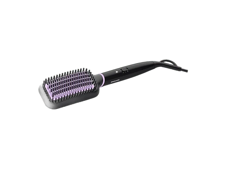 Cepillo alisador - PHILIPS StyleCare Essential BHH880, Calentamiento Rápido, Tecnología ThermoProtect, 2 posiciones de temperatura, Negro