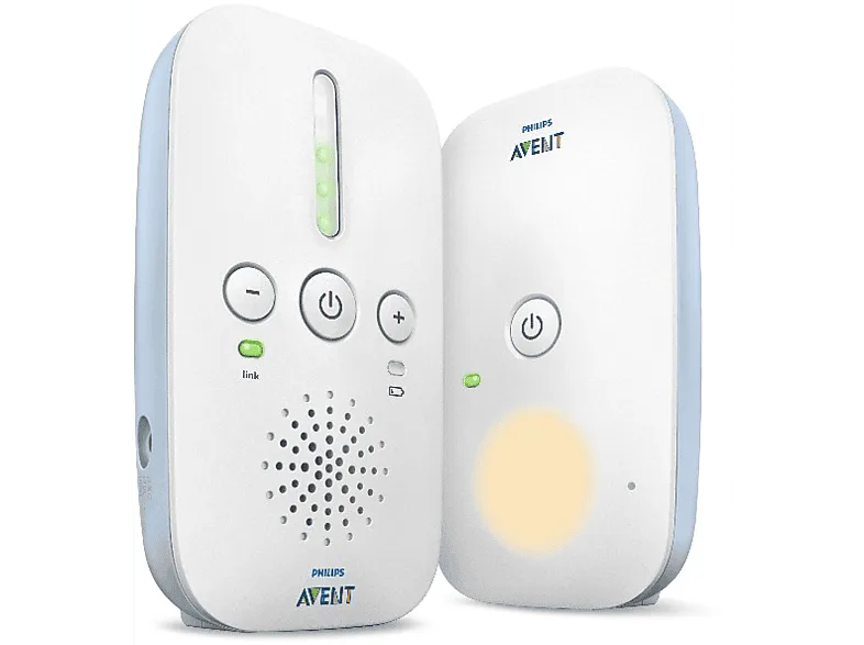 Vigilabebés - Philips Avent SCD503/00, Autonomía +24h, Alcance 330 m, Luz nocturna