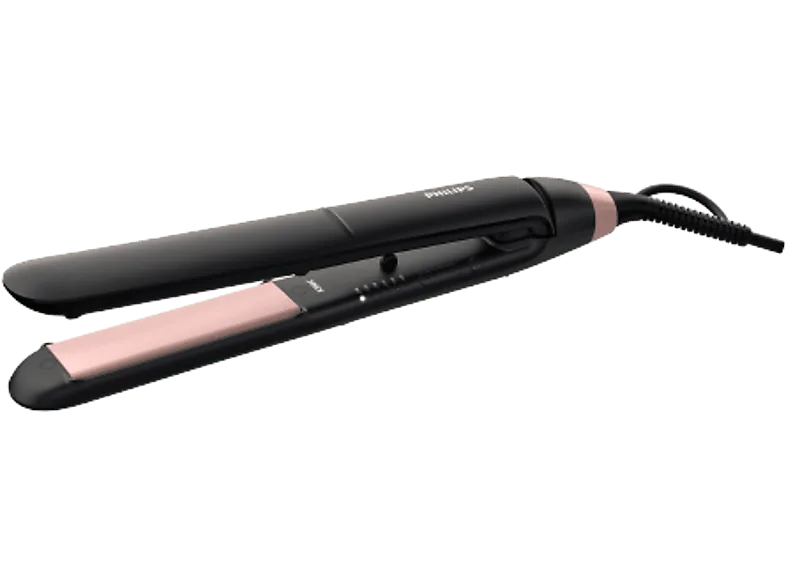 Plancha de pelo - Philips BHS378/00, Cerámica, Cuidado iónico, 230 °C, Negro Rosa (imagen 1 de 3)