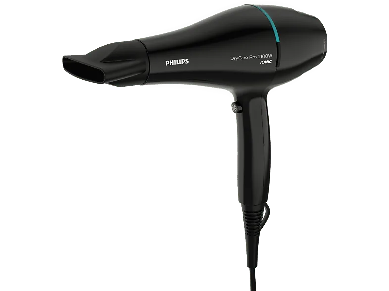 Secador - Philips DryCare Pro BHD272/00, 2100 W, Motor de AC, ThermoProtect, Cuidado iónico, Negro