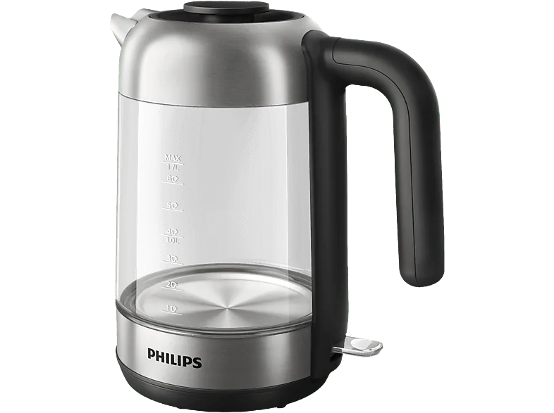Hervidor de agua - Philips HD9339/80, 1.7 l, 2200 W, Cristal, Filtro nylon, Inox