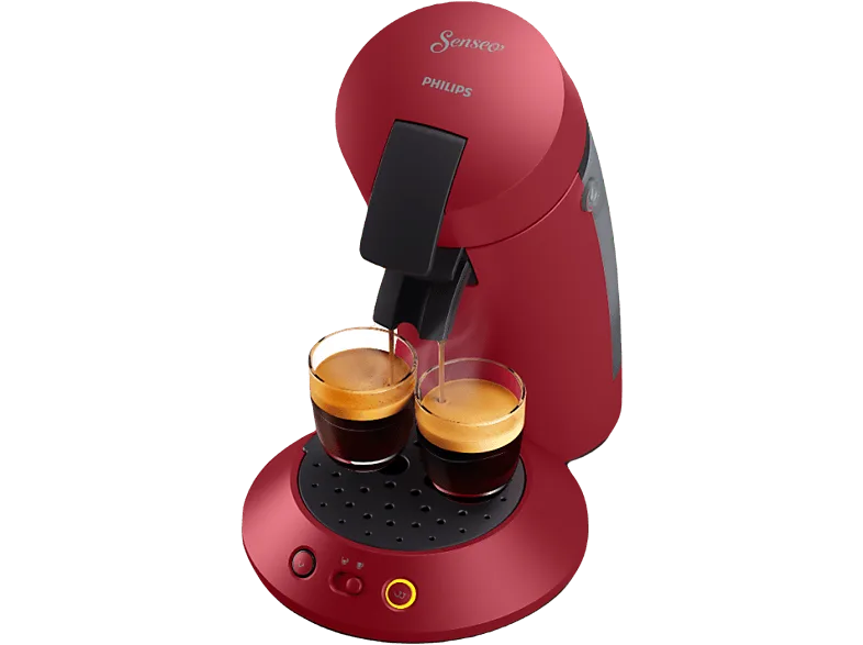 Cafetera de cápsulas - Philips Senseo Original Plus CSA210/91, 220 240 V, 0.7 l, Función 2 tazas, Rojo (imagen 1 de 2)