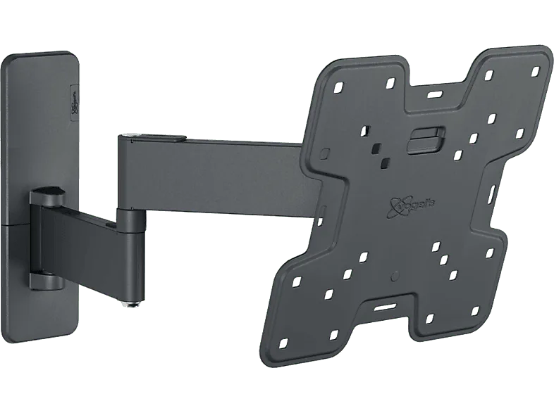 Soporte TV - Vogels TVM 1249, 19"-43", Doble brazo, Giratorio 180º, VESA 75 mm x mm-200 200 mm, Negro