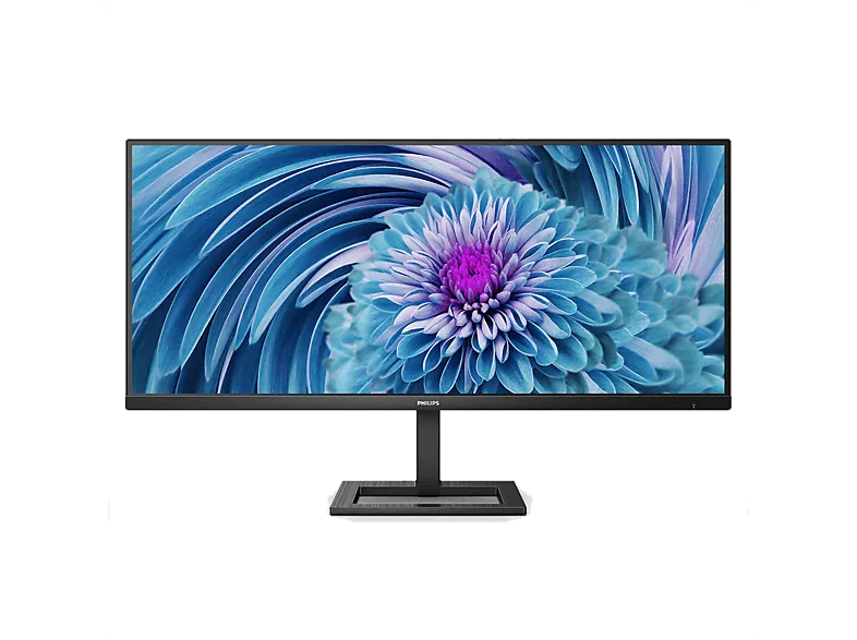 Monitor gaming - Philips 346E2LAE/00, 34" QHD, 100 Hz, 1 ms, VA, Altura ajustable, Altavoces integrados