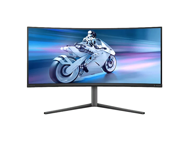 Monitor Gaming - Philips EVNIA 34M2C6500 34" UWQHD Curvo, 175Hz, QD-OLED, 0.03 ms GtG, Adaptive Sync., G-Sync Compat. (2x HDMI, 1x DP, USB-Hub), Gris (imagen 1 de 3)