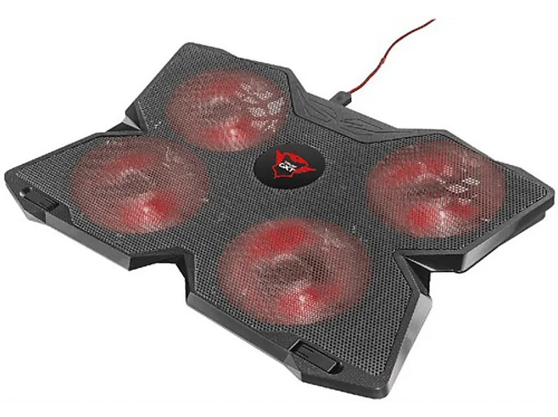 Soporte de refrigeración - Trust GXT 278, Para portátil 17.3", Negro y rojo