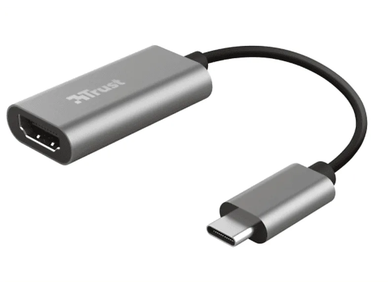 Adaptador USB-C a HDMI - Trust Dalyx HDMI, Multifunción, Para PC, MacBook