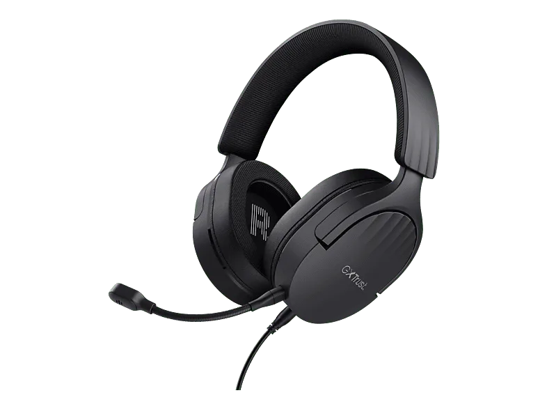 Auriculares gaming - Trust GXT 489 Fayzo, Circumaurales, Con cable, Multiplataforma, Micrófono, Jack 3.5mm, Negro