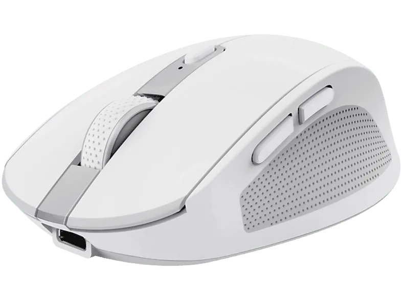 Ratón inalámbrico - Trust Ozaa Compact, Silencioso, 3200 ppp, Bluetooth, Blanco