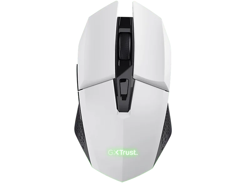 Ratón gaming - Trust GXT 110 Felox, Inalámbrico, 4800 dpi, 6 teclas, Autonomía 80h, Blanco