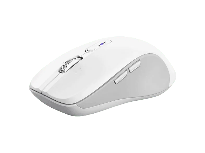 Ratón inalámbrico - Trust Ferro, Inalámbrico, 3200 dpi, 9 botones, Blanco