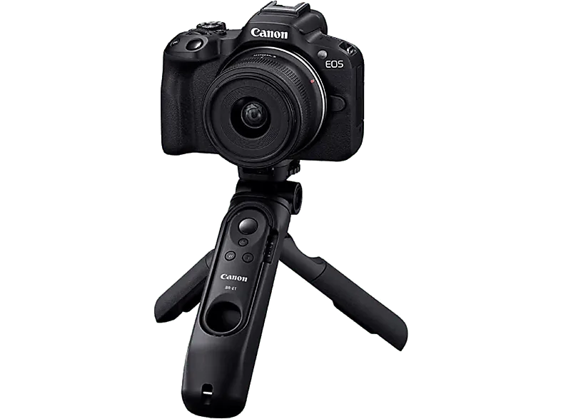 Cámara EVIL - Canon R50, Con RF-S 18-45 F4.5-6.3 IS, Kit creator, 24.2 megapixel, Wi-Fi, Negro