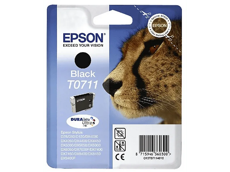 Cartucho de tinta - Epson C13T07114021, 240 páginas, Negro (imagen 1 de 3)