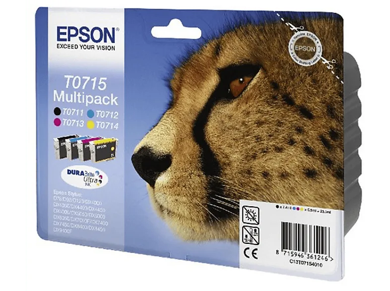 Cartucho de tinta - Epson C13T07154020 Negro Amarillo Cian Magenta (imagen 1 de 3)