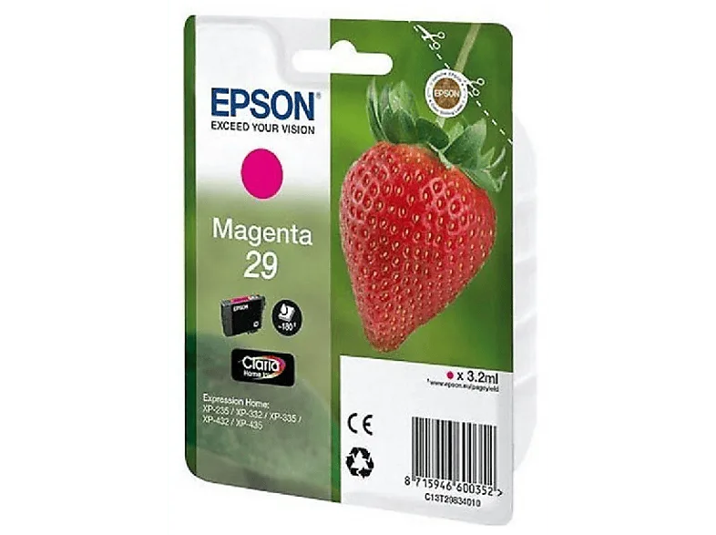 Cartucho de tinta - Epson 29 Magenta Para Expression Home XP-235, XP-332, XP-335, XP-432, XP-435