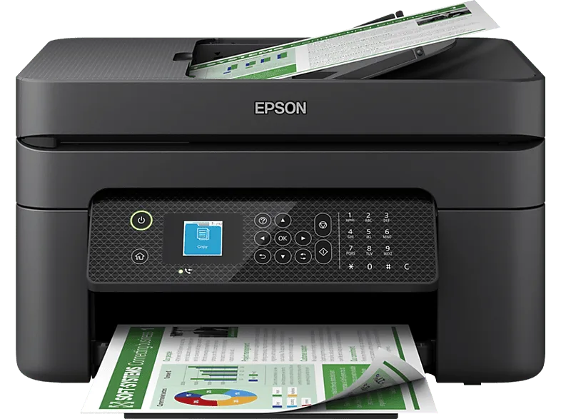 Impresora multifunción tinta - Epson WorkForce WF-2930DWF, Impresión doble cara, Color, WiFi, Fax, Negro
