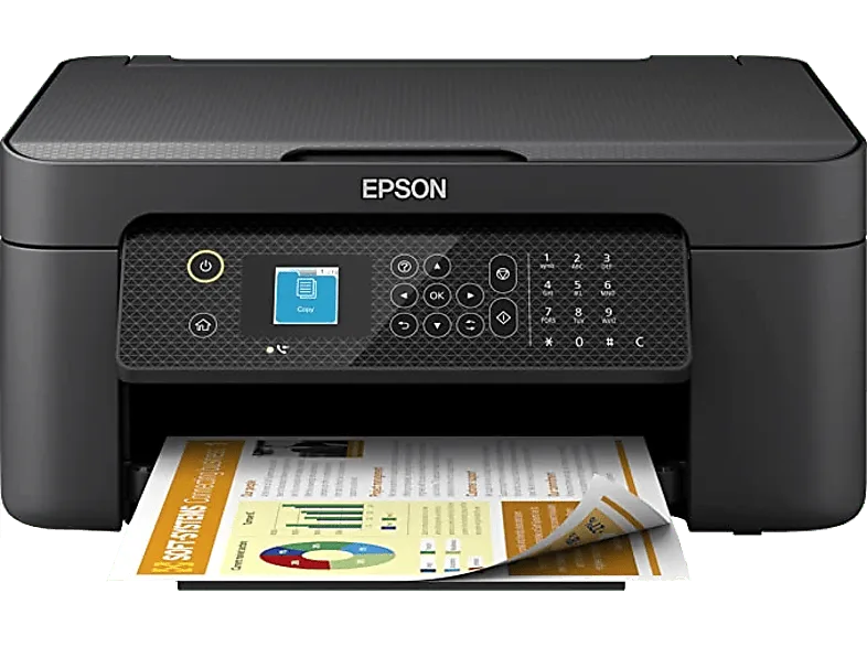 Impresora multifunción tinta - Epson WF-2910DWF, Inyección de tinta, 33 ppm, WiFi, 5760 x 1440 DPI, Negro (imagen 1 de 3)