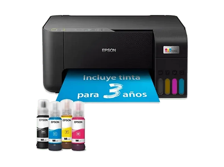 Impresora multifunción tinta - Epson EcoTank ET-2865, Serie 2860, Color, Tinta recargable, Negro