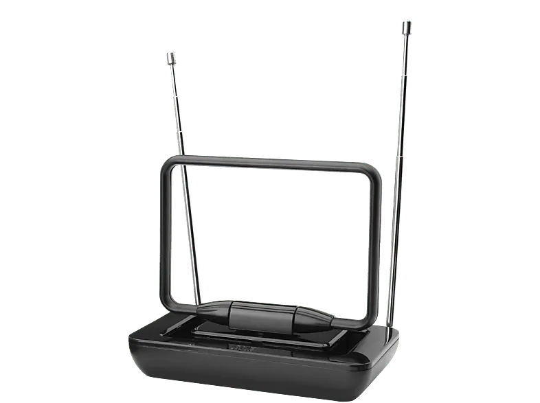 Antena TV - One For All SV9125, Para interior, DVB-T/ DVB-T2, Compatible con HD, 75 Ω, Negro