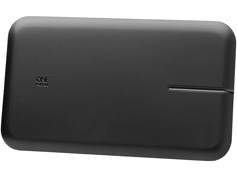 Antena TV Interior - One For All SV9428, 75 dB(A), Filtro hasta 5G, DVB-T/T2, USB, Negro