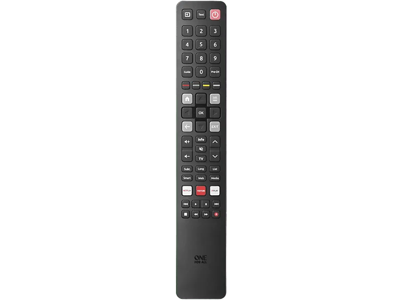 Mando a distancia - One For All URC4922, Compatible con TCL y Thomson. Función Super Simple Set para programar televisores de otras marcas, Negro