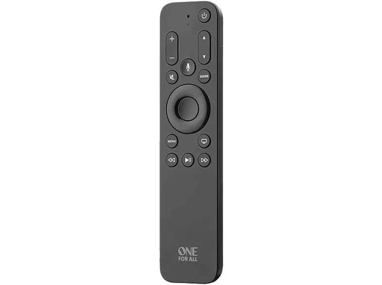 Mando a distancia - One For All URC1110, TV, Apple Audio, Compatible voz Siri, Negro