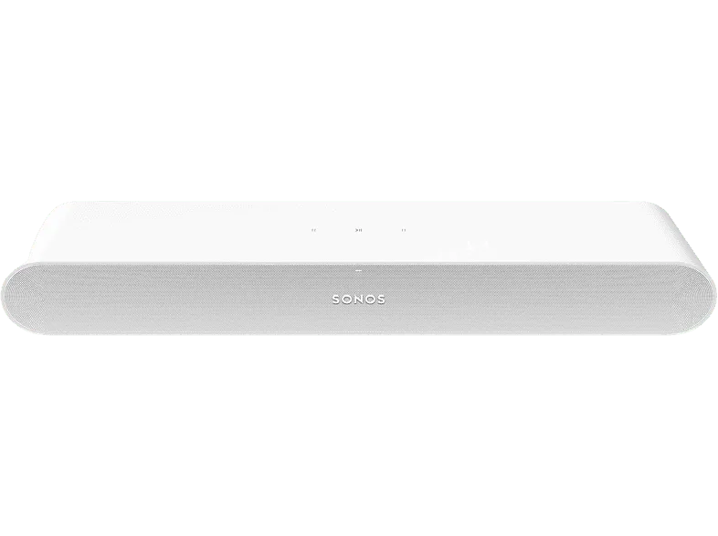 Barra de sonido - Sonos Ray, WiFi, AirPlay 2, Control táctil, Luces LED, Blanco